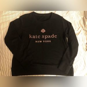 Kate Spade Sparkly Embroidered Crew Neck Sweater
